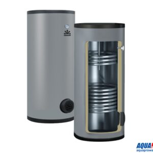Бойлер Gekon 300 л с 2-я ТО 2HE 45/30 кВт напольный INOX
