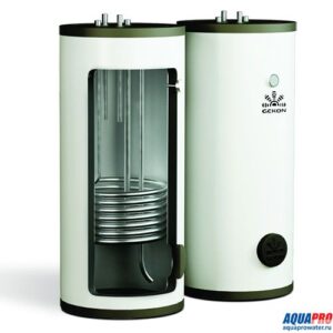 Бойлер Gekon 400 л с 1-м ТО XL 92 кВт напольный INOX